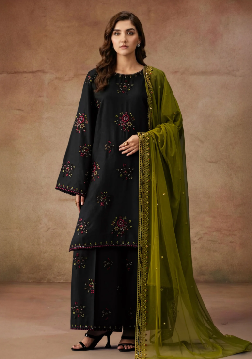 Allure Embroidered Stitched 3PC