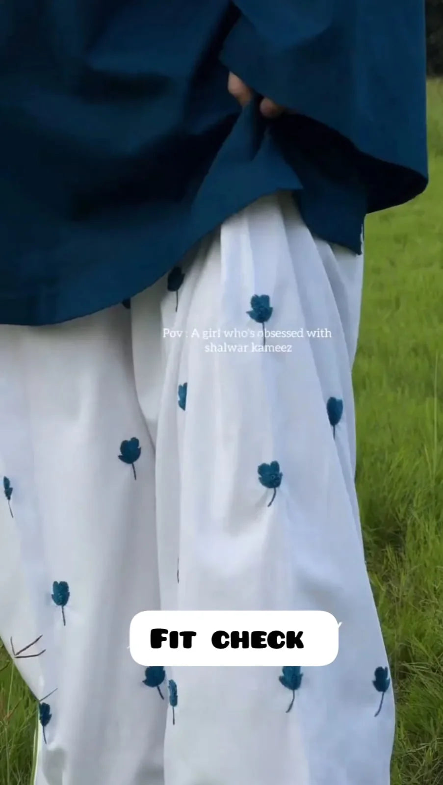 Blue Cherry 2PC FARSHI SHALWAR