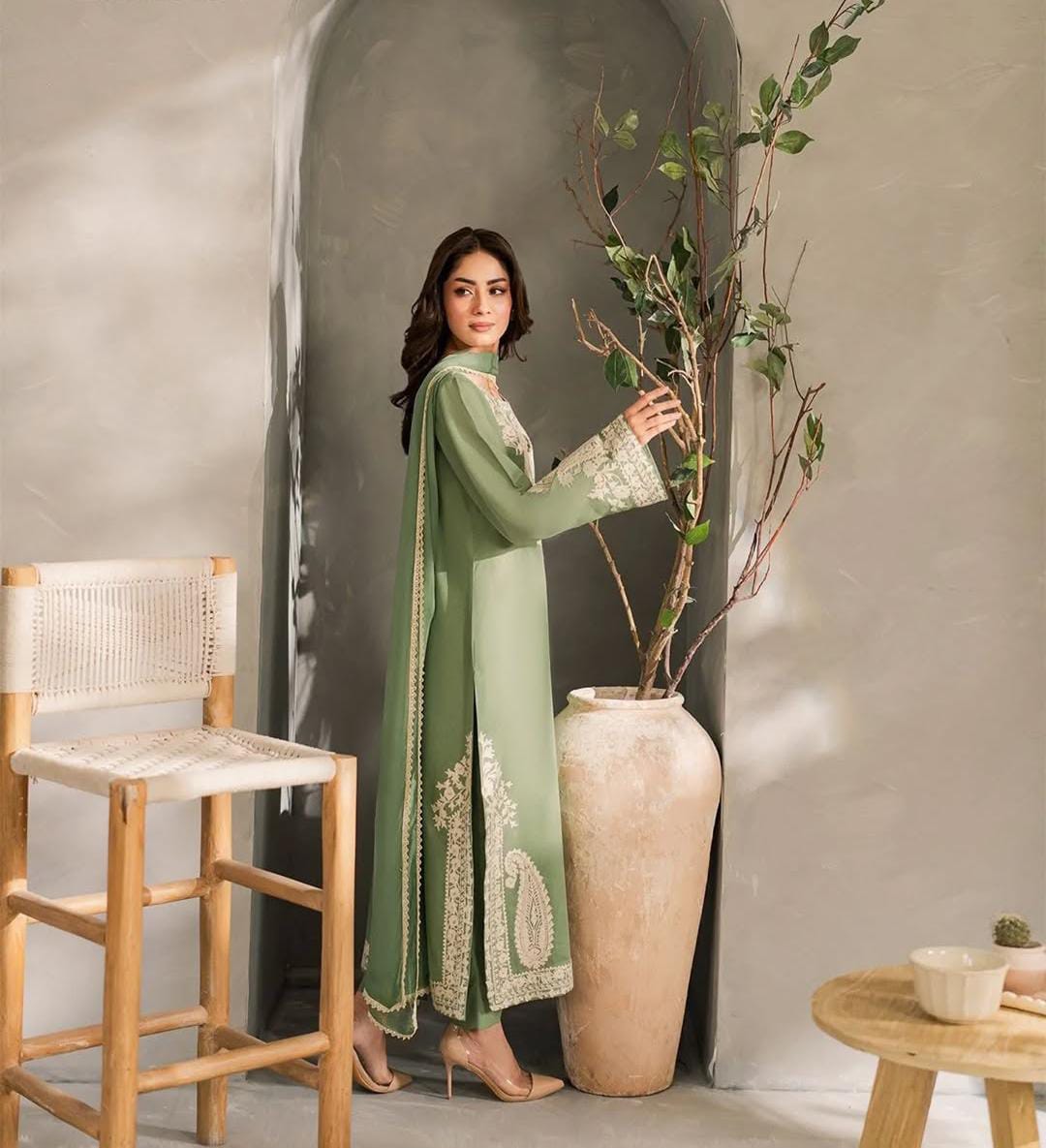 Afreen Embroidered 3pc