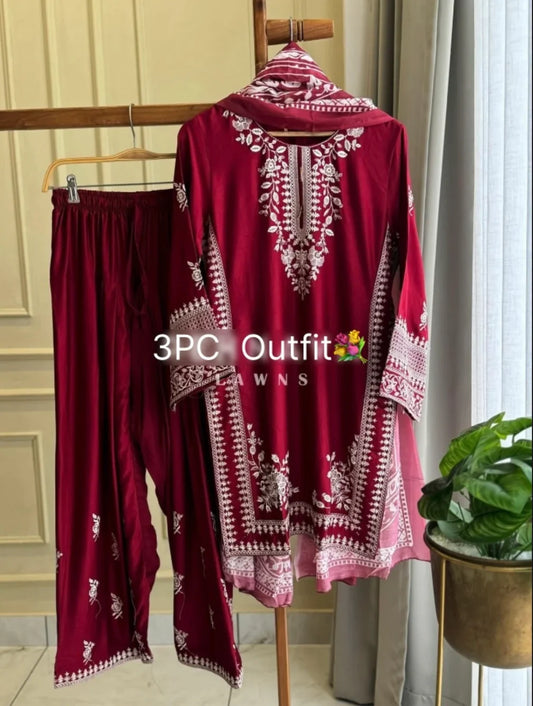 Embroidered Ethnic 3PC Set
