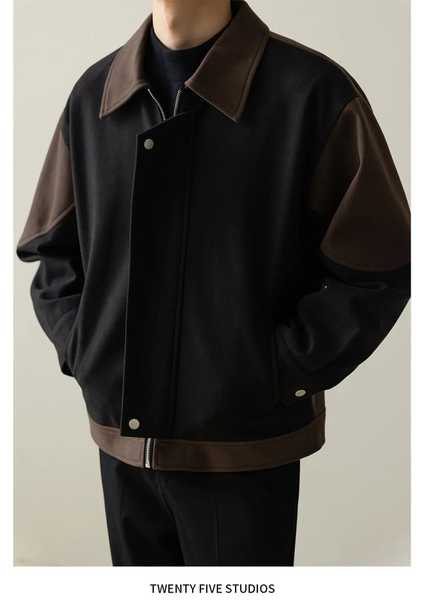 Men's Color Block Bomber Jacket