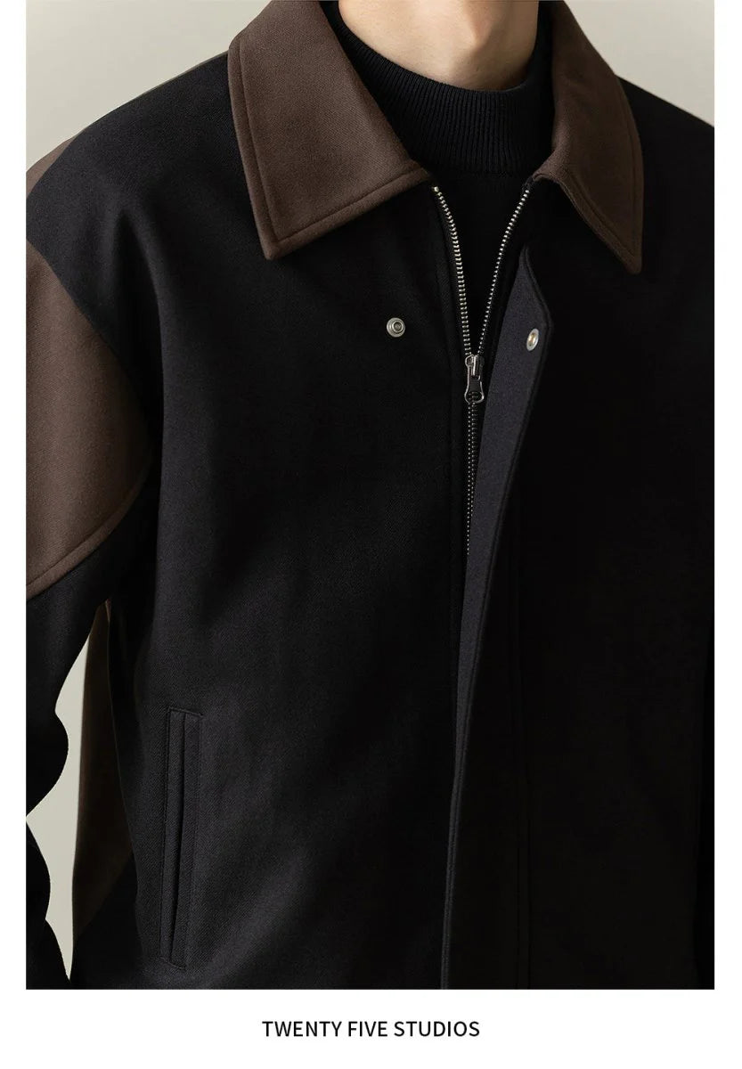 Men's Color Block Bomber Jacket